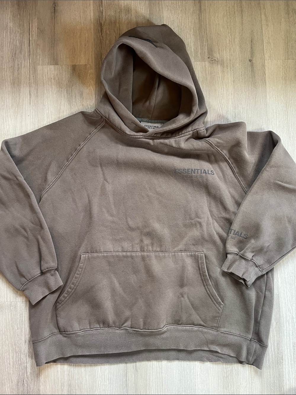 Essentials Fear of God Dull Green Hoodie